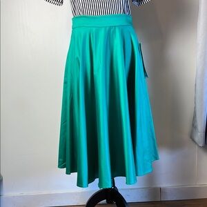 Pinup Swing Teal Circle Skirt from Bettie Page